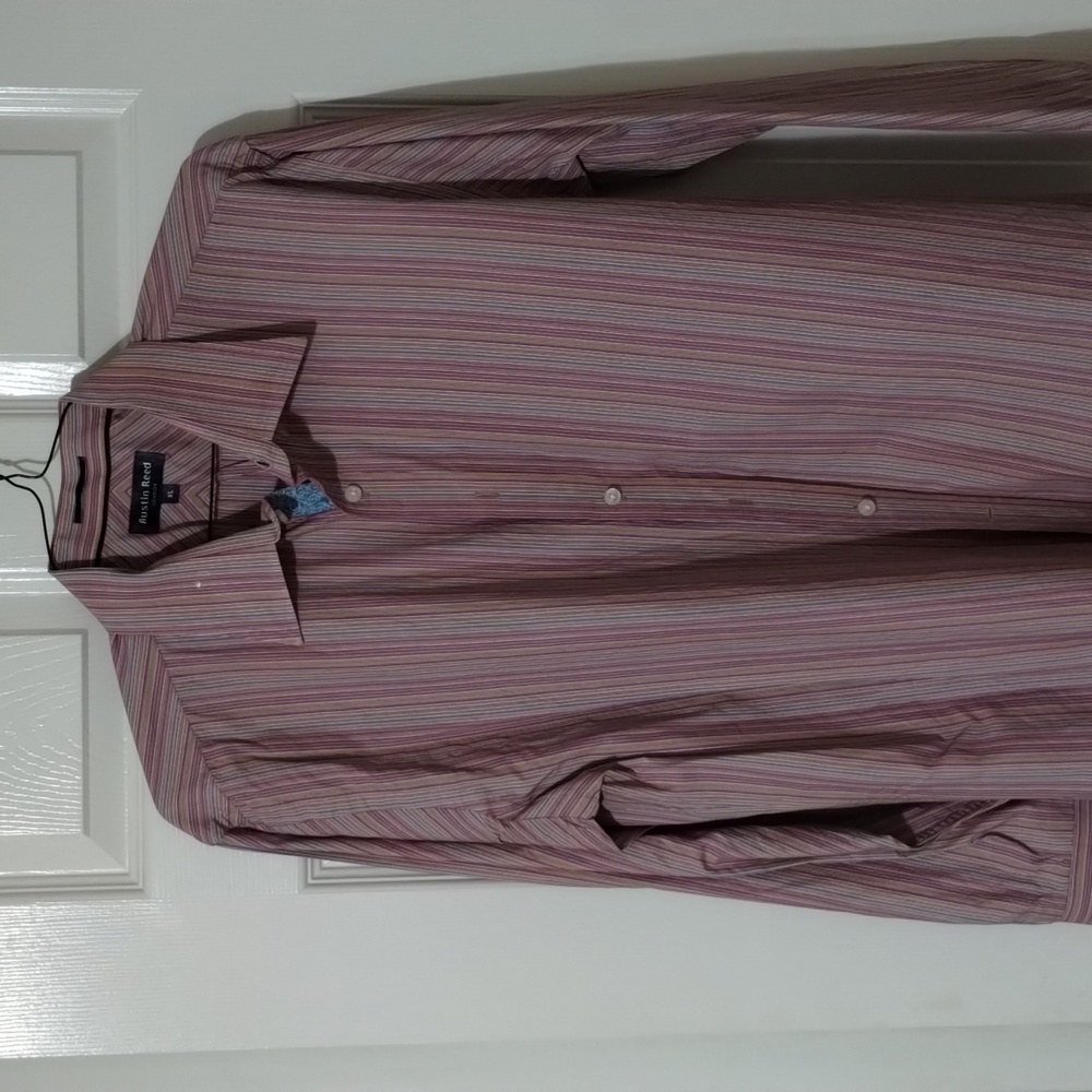 Austin Reed long sleeve button down shirt XL multi color